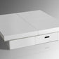 12' White Gloss Coffee Table with Pull Out Squares By Homeroots | Coffee Tables | Modishstore - 2