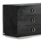 26' Black Crocodile Mdf Dresser By Homeroots | Dressers | Modishstore - 5
