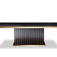 30' Black Crocodile And Rosegold Dining Table By Homeroots | Dining Tables | Modishstore - 3