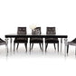 31' Black Crocodile Lacquer Dining Table By Homeroots | Dining Tables | Modishstore