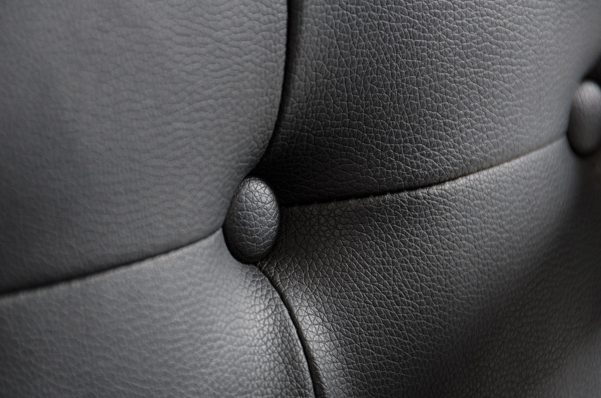 35' Black Leatherette And Stainless Steel Dining Chair By Homeroots | Dining Chairs | Modishstore - 3