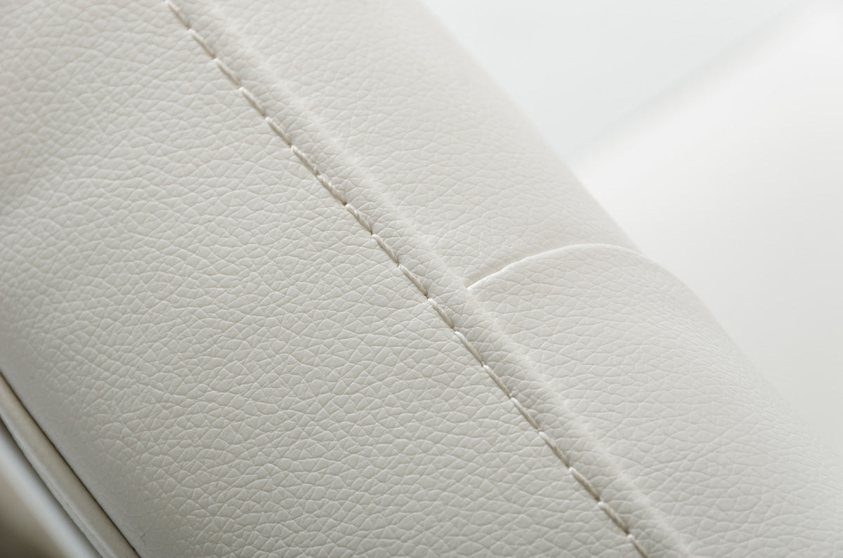 35' Black Leatherette And Stainless Steel Dining Chair By Homeroots | Dining Chairs | Modishstore - 7