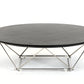 11' Wenge Veneer and Stainless Steel Coffee Table By Homeroots | Coffee Tables | Modishstore