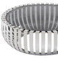 14' Glass and Stainless Steel Round Coffee Table By Homeroots | Coffee Tables | Modishstore - 4