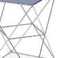 22' Glass and Stainless Steel End Table By Homeroots | End Tables | Modishstore - 5
