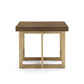 Modrest Pike Modern Elm & Antique Brass End Table By Homeroots | End Tables | Modishstore - 2