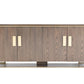 33' Veneer And Antique Brass Buffet By Homeroots | Sideboards | Modishstore