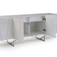 28' White High Gloss Buffet By Homeroots | Sideboards | Modishstore - 4
