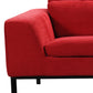 28' Red Fabric and Wood Sectional Sofa By Homeroots | Sectional | Modishstore - 5