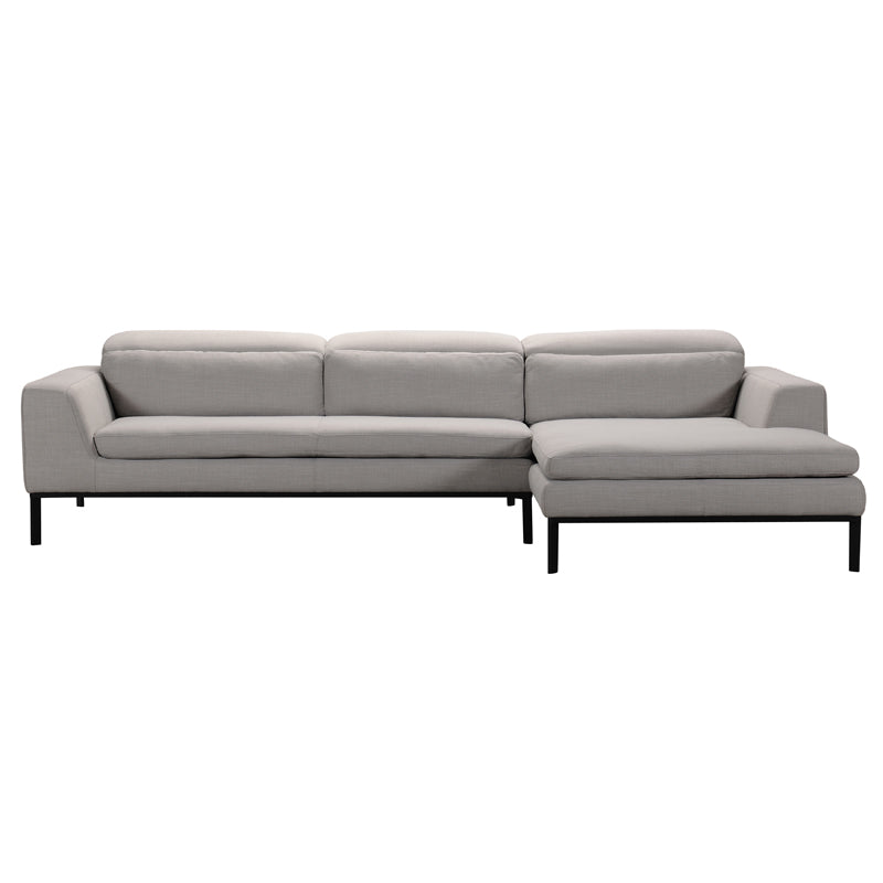 28' Fabric and Wood Sectional Sofa By Homeroots | Sectional | Modishstore