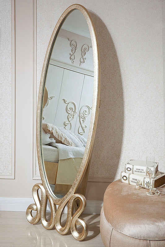 71" Transitional Gold Mirror By Homeroots