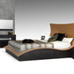 52' Veneer And Leatherette King Bed With Lights By Homeroots | Beds | Modishstore - 3