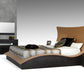 52' Veneer And Leatherette King Bed With Lights By Homeroots | Beds | Modishstore - 4