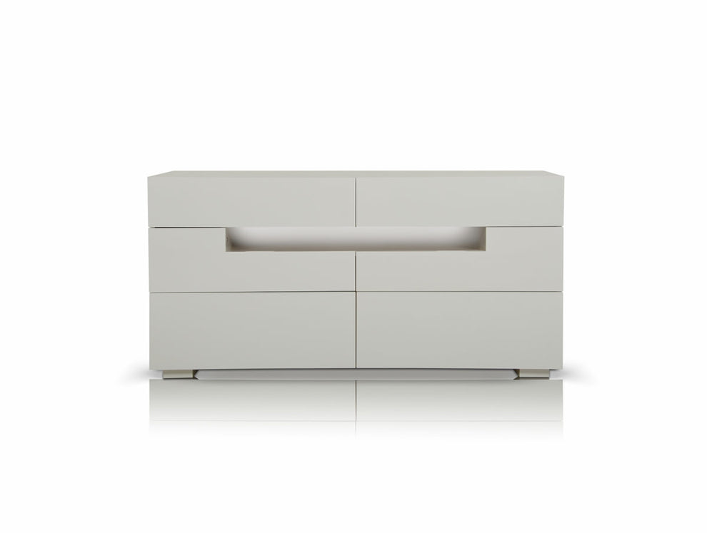 28' White Mdf Dresser By Homeroots | Dressers | Modishstore - 3