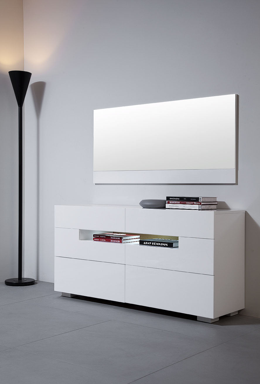 28' White Mdf Dresser By Homeroots | Dressers | Modishstore