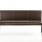 35' Brown Leatherette and Metal Dining Bench By Homeroots | Benches | Modishstore - 2