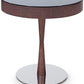 22' Brown Oak Veneer Round End Table By Homeroots | End Tables | Modishstore