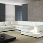 30' White Bonded Leather Sectional Sofa By Homeroots | Sectional | Modishstore - 2
