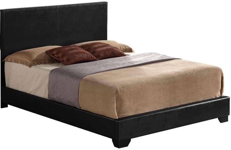 Black Pu Panel King Bed By Homeroots | Beds | Modishstore - 2