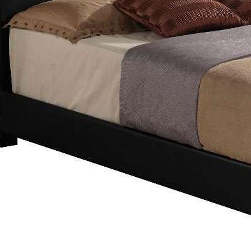 Black Pu Panel King Bed By Homeroots | Beds | Modishstore - 3