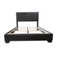 Queen Black Pu Panel Bed By Homeroots | Beds | Modishstore - 2