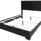 Full Black Pu Panel Bed By Homeroots | Beds | Modishstore - 3