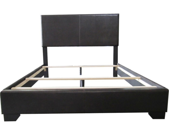 Full Black Pu Panel Bed By Homeroots | Beds | Modishstore - 5