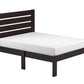 Popular Espresso Queen Size Slat Wood Bed By Homeroots | Beds | Modishstore - 3