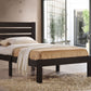Popular Espresso Twin Size Slat Wood Bed By Homeroots | Beds | Modishstore