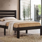 Popular Brown Twin Size Slat Wood Bed By Homeroots | Beds | Modishstore