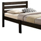 Popular Brown Twin Size Slat Wood Bed By Homeroots | Beds | Modishstore - 3