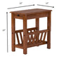 Warm Honey Brown Wooden Magazine Rack Side Table By Homeroots | Side Tables | Modishstore - 2