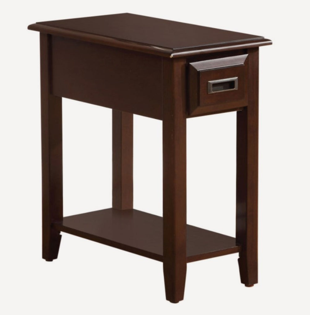 Dark Cherry Wooden Side Table By Homeroots | Side Tables | Modishstore - 2