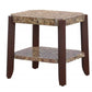 Faux Marble And Brown End Table By Homeroots | End Tables | Modishstore - 2