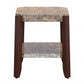 Faux Marble And Brown End Table By Homeroots | End Tables | Modishstore - 4