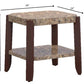 Faux Marble And Brown End Table By Homeroots | End Tables | Modishstore - 6