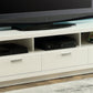 White Mdf Tv Stand By Homeroots | TV Stands | Modishstore - 3
