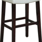 2Pc White And Espresso Bar Stool By Homeroots | Bar Stools | Modishstore