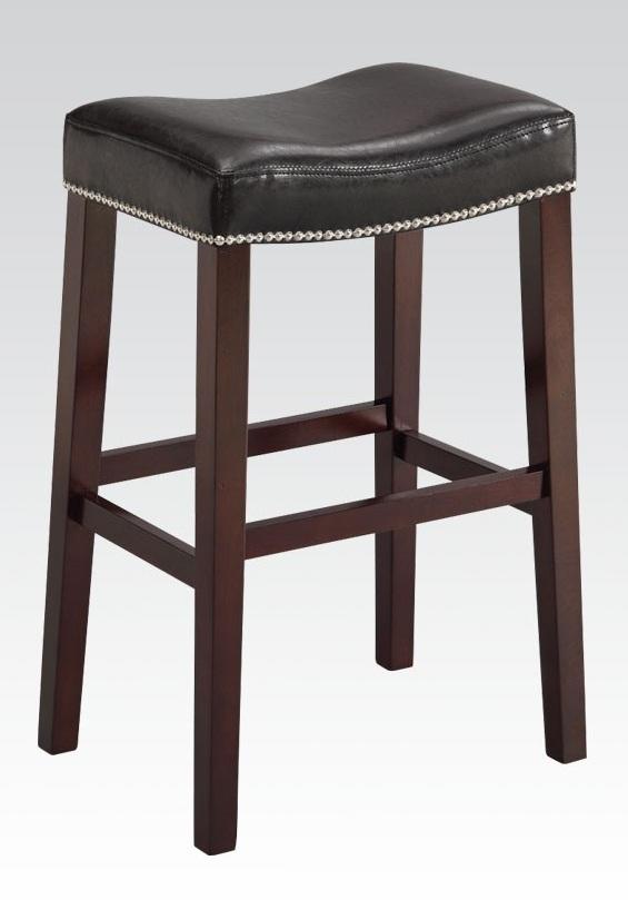 2Pc Black And Espresso Swivel Counter Height Stool By Homeroots | Counter Stools | Modishstore