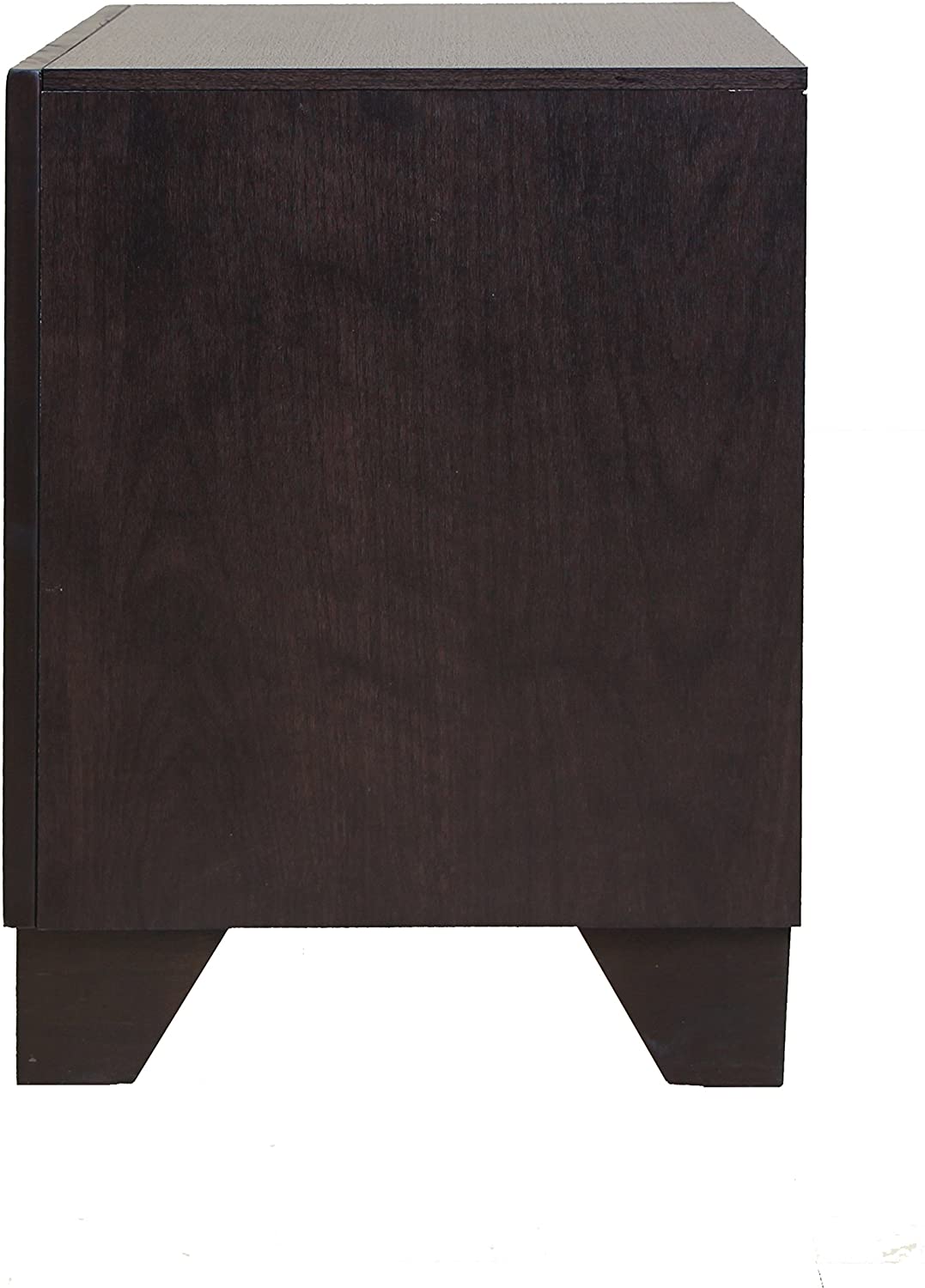 Espresso Rubber Wood Nightstand By Homeroots - 285542 | Nightstands | Modishstore - 3