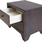 Espresso Rubber Wood Nightstand By Homeroots - 285542 | Nightstands | Modishstore - 4