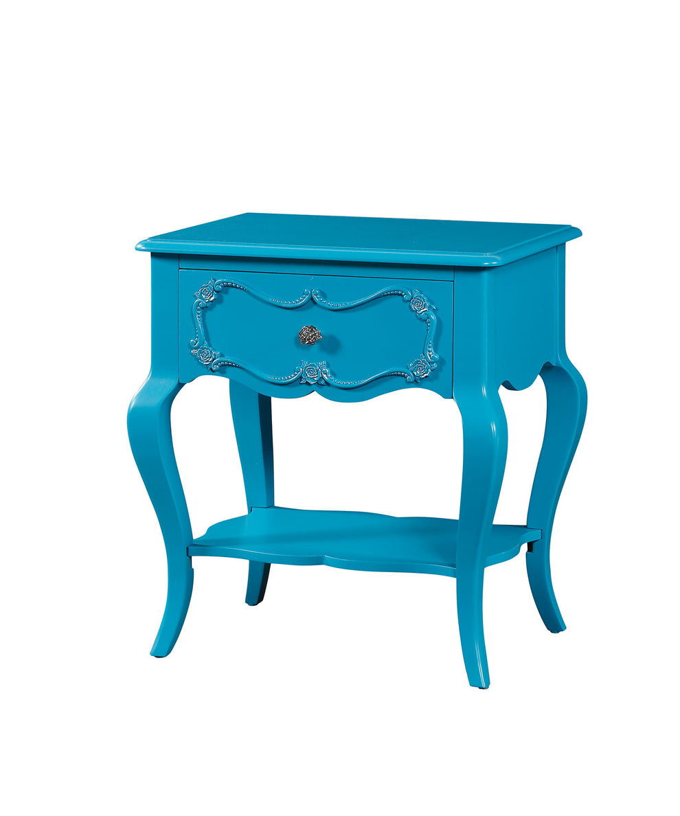 Pearl White Pine Wood Nightstand By Homeroots | Nightstands | Modishstore - 3