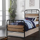 Antique Oak Twin Bed By Homeroots