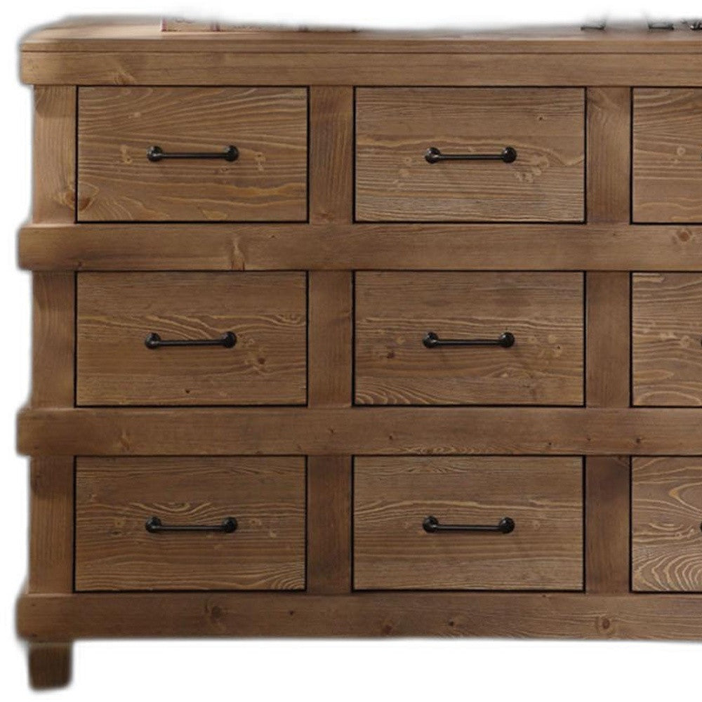 Antique Oak Dresser By Homeroots | Dressers | Modishstore - 4