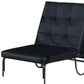 75" Black Faux Leather Tufted Convertible Chair By Homeroots | Armchairs | Modishstore - 4