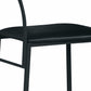 Modern Black Metal Upholstery Chair By Homeroots