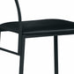 Modern Black Metal Upholstery Chair By Homeroots | Accent Chairs | Modishstore - 2