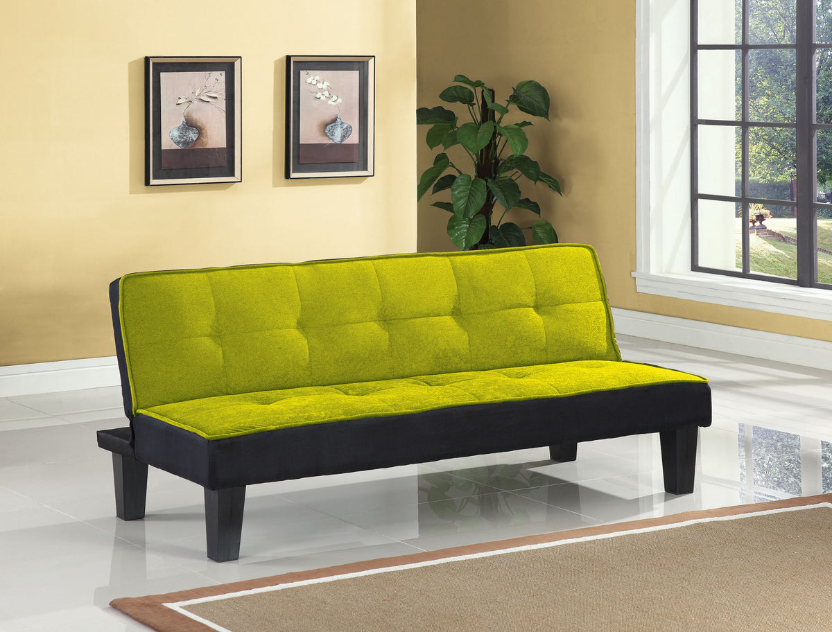 Green Flannel Fabric Adjustable Couch By Homeroots | Sofas | Modishstore