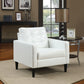 White Accent Chair By Homeroots | Accent Chairs | Modishstore