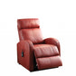 Faux Leather Power Motion Lift Recliner in Red By Homeroots | Chairs & Recliners | Modishstore